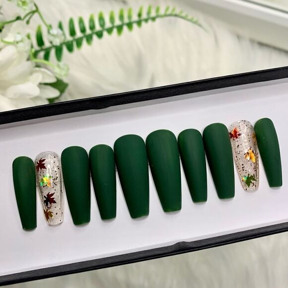 Fall Custom Press On Nails | High Quality Nails | Handmade - Picture 1 of 10